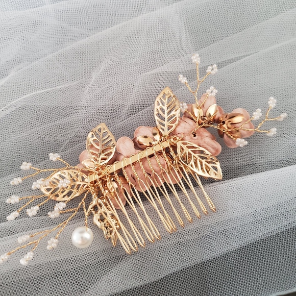 3pcs bridal  Flower Comb Pin hairpiece event gala